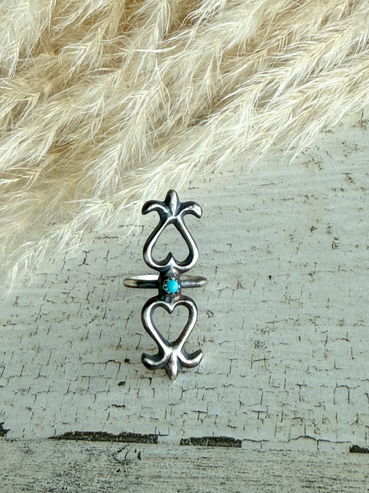 Native American Sand Cast Ring 7.25