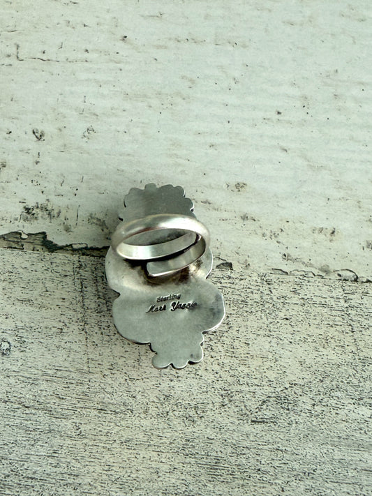 Native American Tyrone Turquoise Adjustable Ring