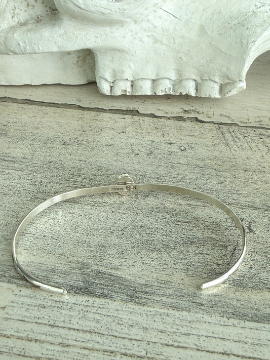 Native American Dainty Turquoise Cuff 6.75”