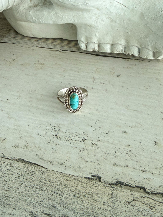 Native American Kingman Turquoise Ring 7