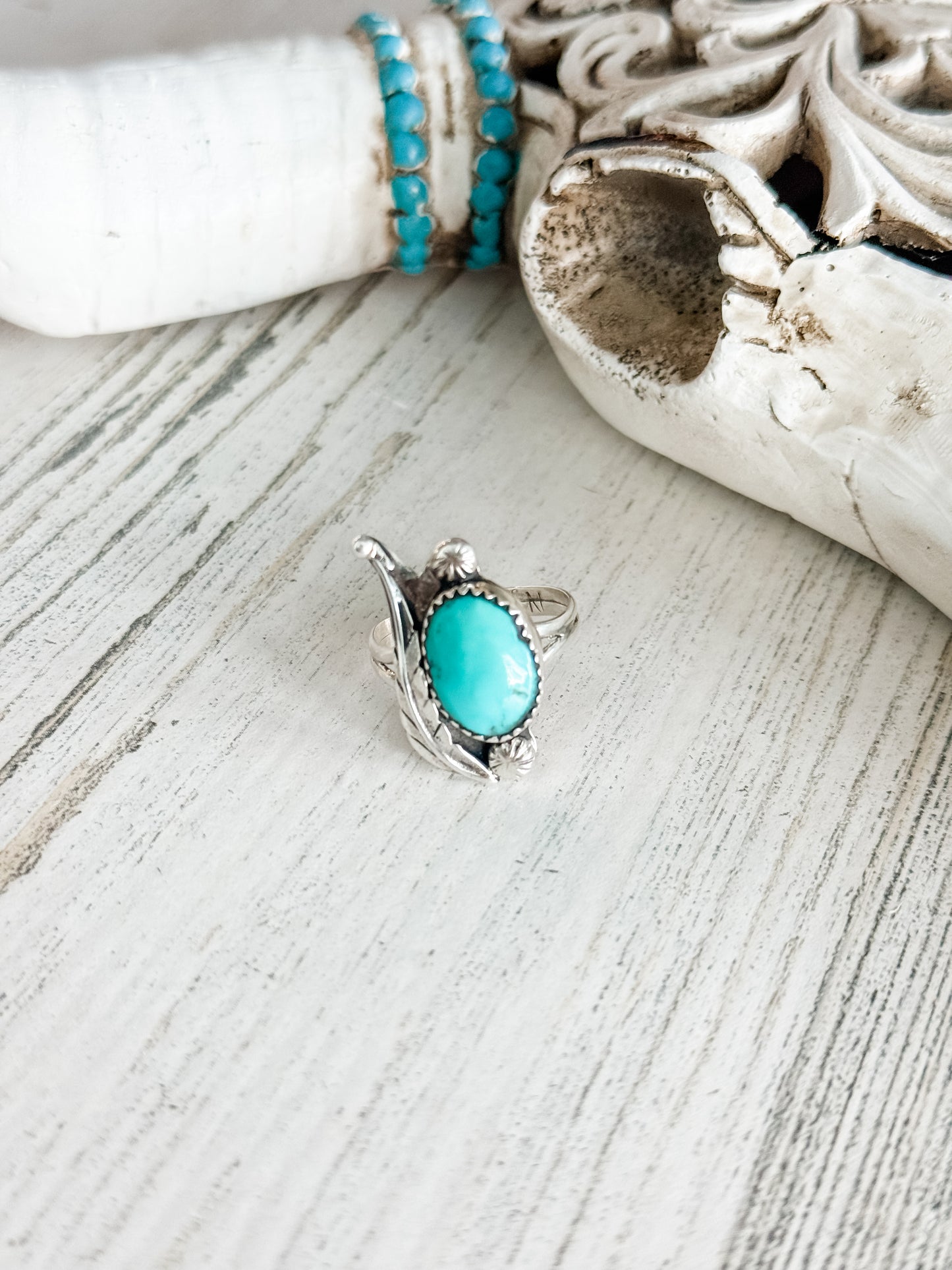 Native American Turquoise Ring 9