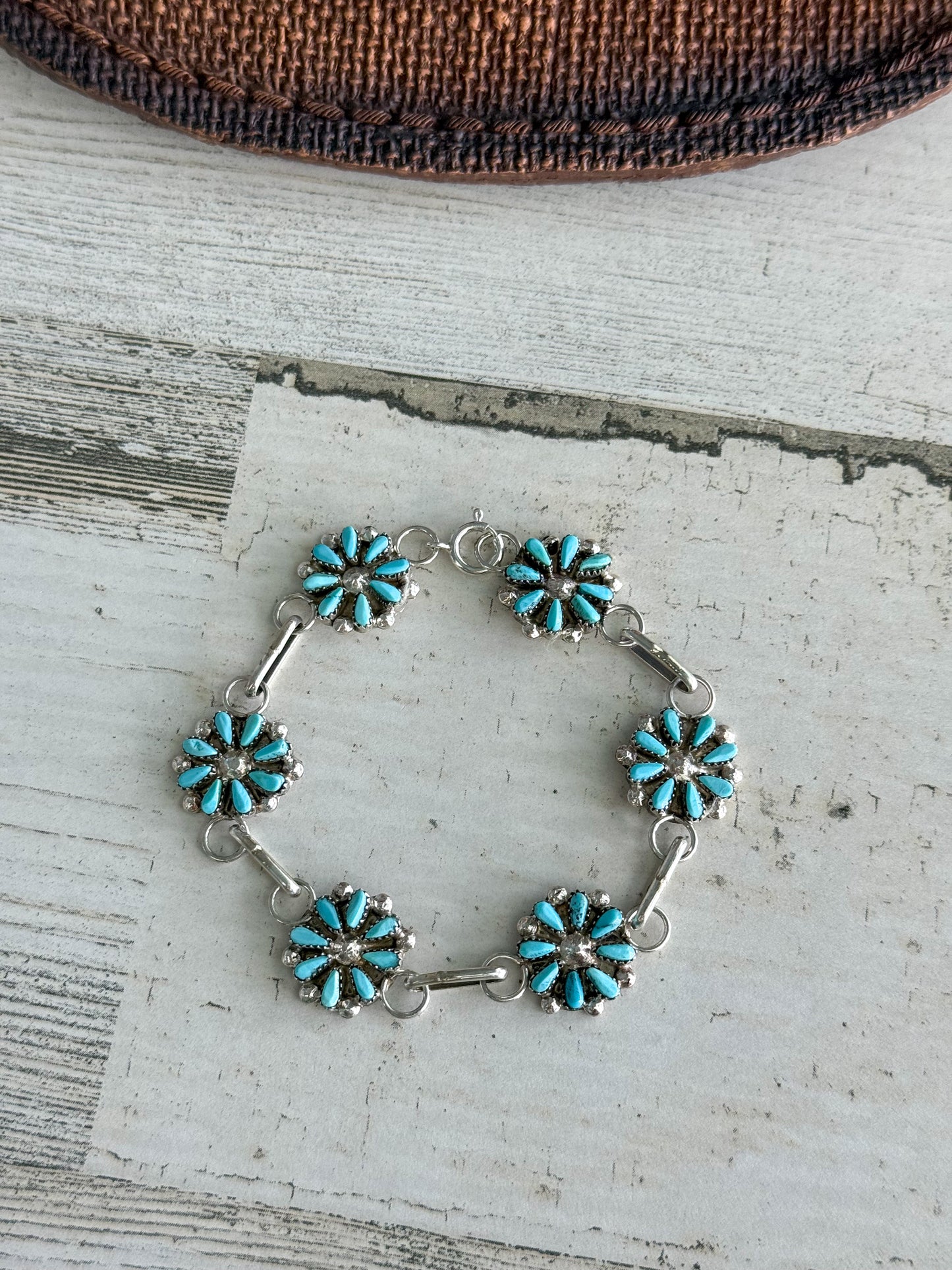 Native American Turquoise Bracelet 7.5"