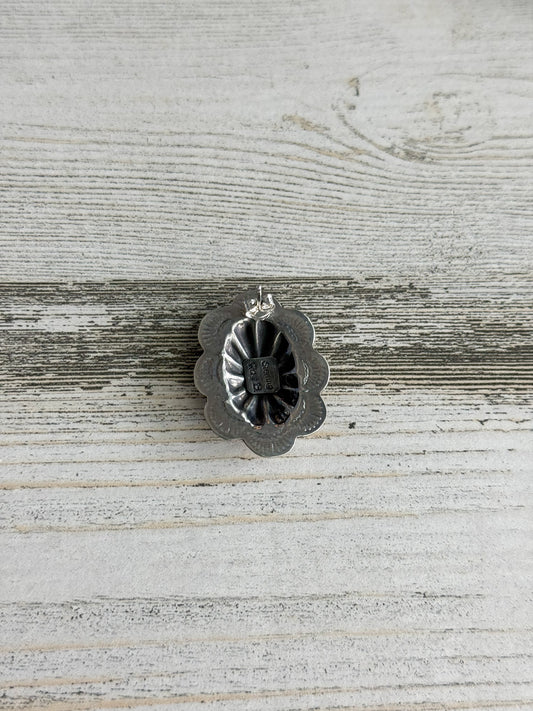 Native American Silver Concho Earrings