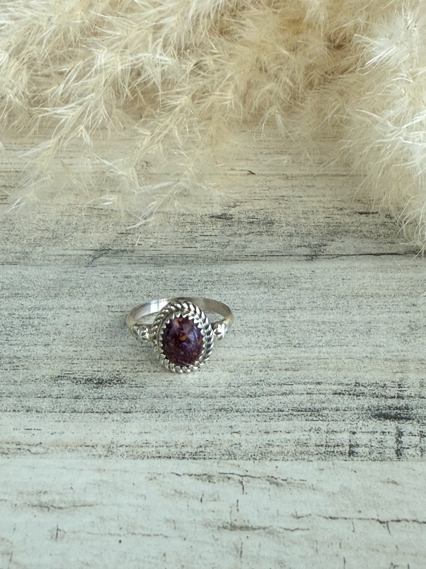 Native American Purple Spiny Ring 8