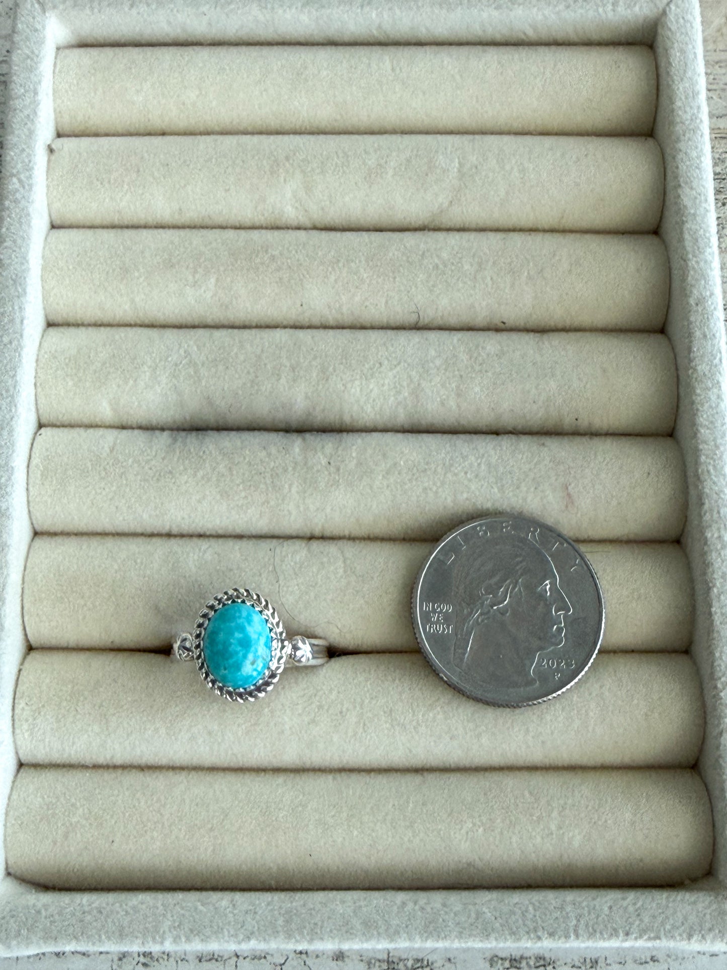 Native American Turquoise Ring 8.5