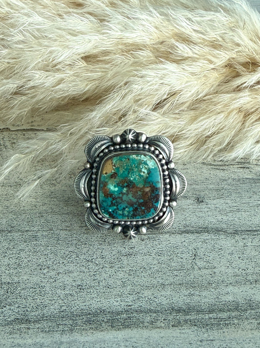 Native American Royston Turquoise Ring 9