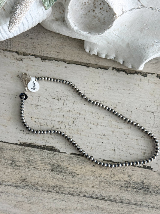 Native American Navajo Pearls 14" 4mm