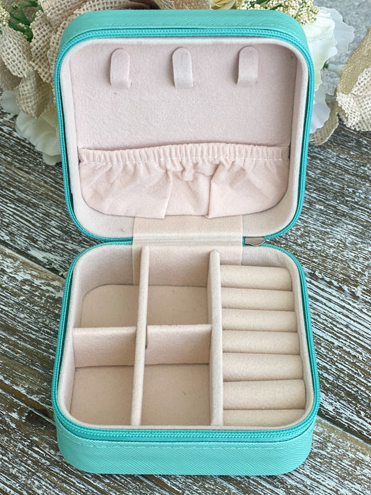 Turquoise Divas Travel Jewelry Box